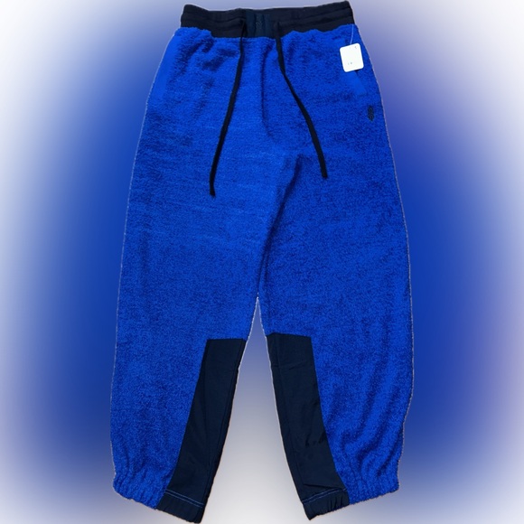 NWT Free People Movement SZ M OR L blue/black terry joggers w/drawstring waist. - Picture 4 of 10